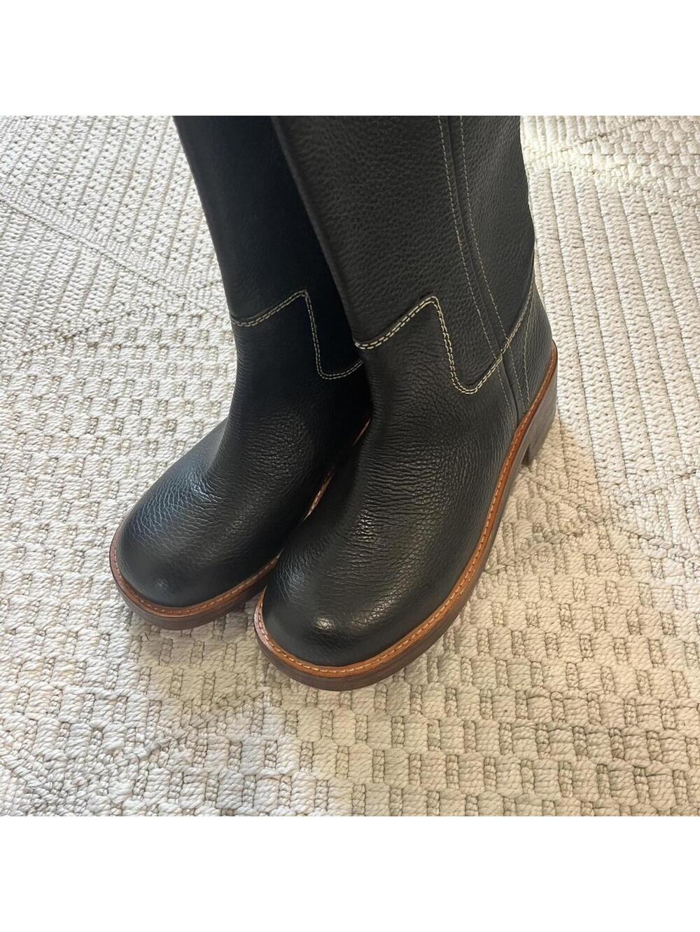 Free People Blaze Pull On Boot in Victorian Black - Picture 5 of 7